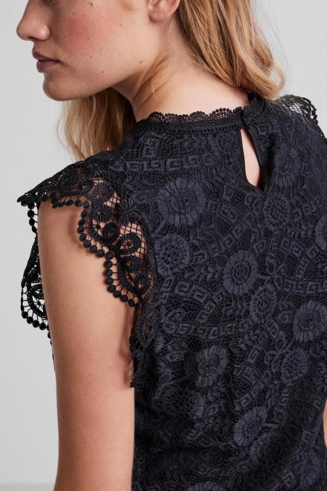 Pieces pcolline sl lace top noos bc